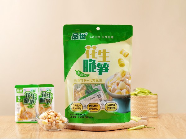 250克、散称花生脆笋泡椒味